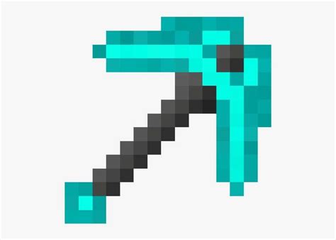 Diamond Pickaxe Minecraft Transparent