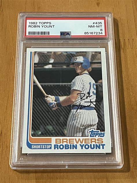 Topps Robin Yount Psa Hof Brewers Ebay