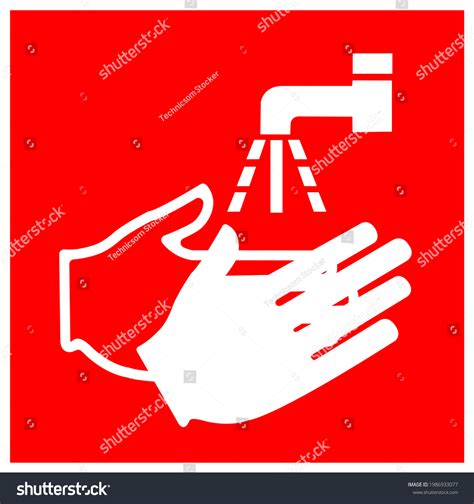 Wash Your Hand Symbol Signvector Illustration Stock Vector Royalty