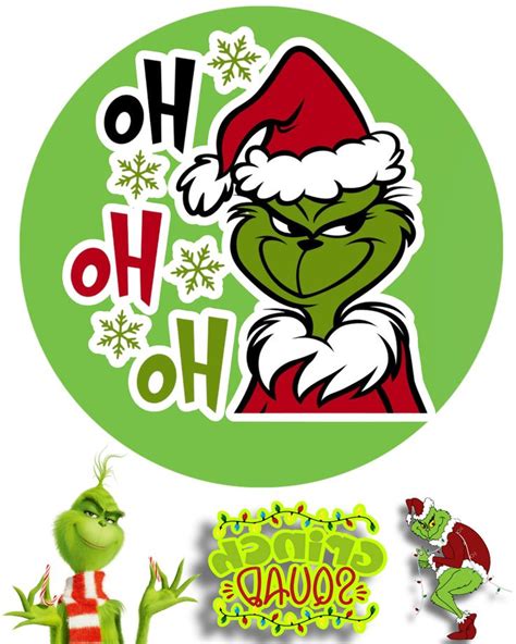 Pin By Susy Jalomo On Galleta Navide A Impresas Circular Grinch