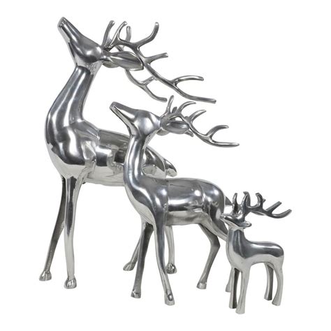 Kleine Hirsch Figur Aus Aluminium