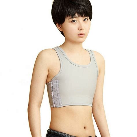 Breast Chest Binder Bandage Lesbian Les Tomboy Ftm Crop Vest Tank Top