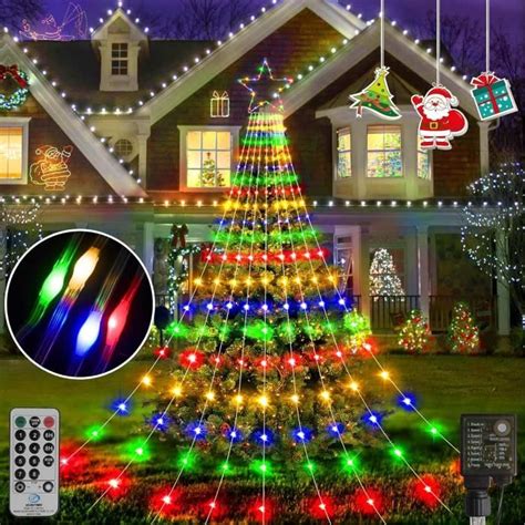 Guirlande Lumineuse Pour Sapin De Noel Avec Etoile Leds Guirlandes