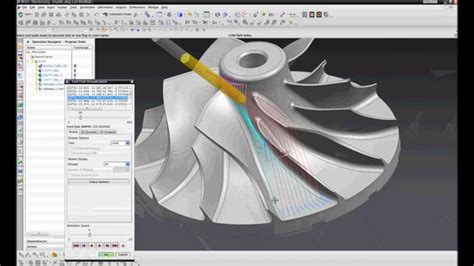 Manual Impeller Manufacturing In Nx Cam 5 Axis Semifinish Youtube