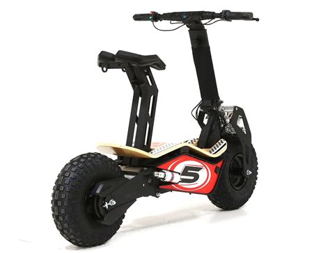 Velocifero MAD 48 Volt 1600W Lithium Battery Red Race Electric Scooter