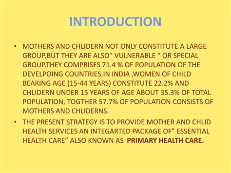 Ppt Maternal And Child Health Programmes Powerpoint Presentation