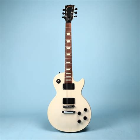 2013 Gibson Les Paul Lpj Rubbed White Satin Ebay