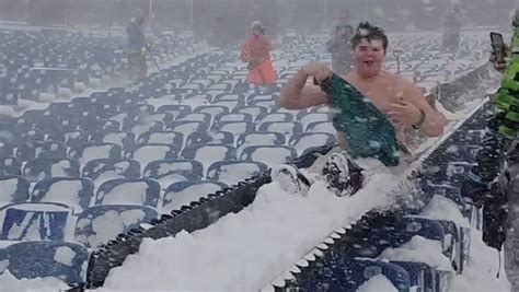 Bills Fans Shovel Snow Out Of Stadium Ahead Of Rearranged Playoff Game