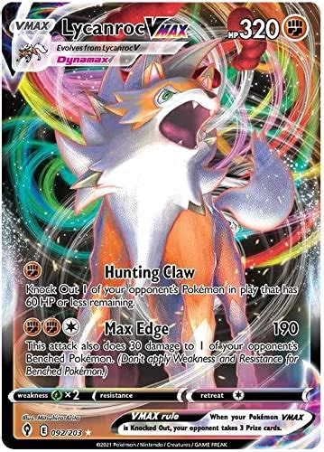 Buy Lycanroc VMAX 092 203 Ultra Rare Pokemon Card SWSH Evolving Skies