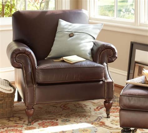 Brooklyn Leather Armchair Pottery Barn