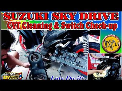 Suzuki Sky Drive CVT Cleaning And Switch Check Up And Replacement Dy