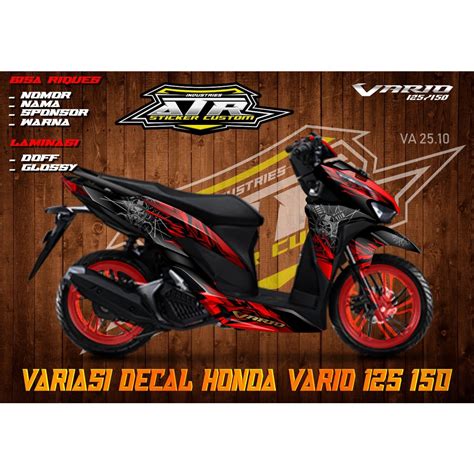 Jual Decal Sticker Honda Vario 125 150 Fullbody 2018 Dekal All New