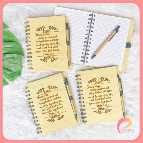 Bamboo Notebook With Kraft Pen Shopee Philippines