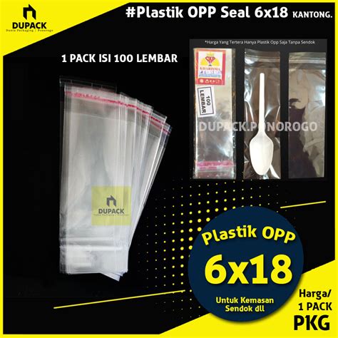 Jual Plastik Opp Seal Lem Seal X Untuk Bungkus Kemasan Sendok