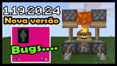 Minecraft 1 19 Saiu Nova VersÃo Para A Bedrock Mais Bugs Encontrados