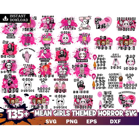 135 File Mean Girls Svg Mean Girls Bundle Svg Horror Svg E Inspire Uplift