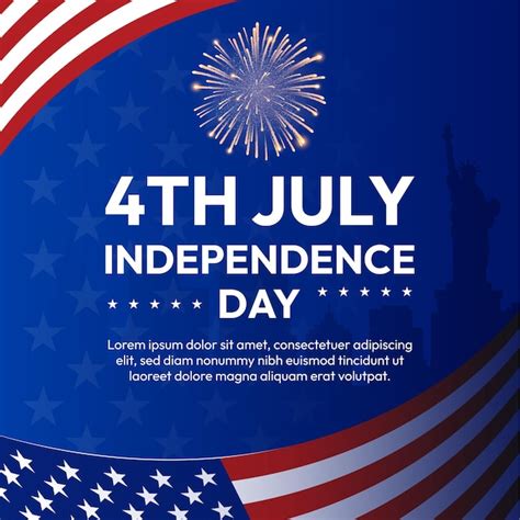 Premium Vector Usa Independence Day The United States Of America Th