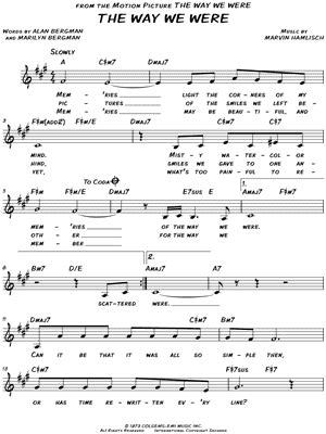 The Way We Were Sheet Music Arrangements Available Instantly