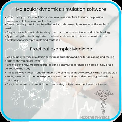 Molecular Dynamics Software Precision Speed And Analysis