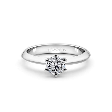 Round Brilliant Cut Solitaire Engagement Ring Dracakis Jewellers Dracakis Jewellers