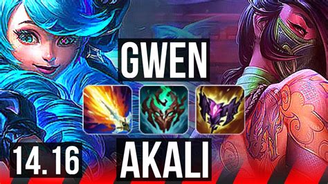 Gwen Vs Akali Top Solo Kills Legendary Games K Dmg Na