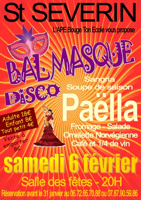 Soirée Dansante Paella Le 6 Février à La Salle Des Fêtes Saint