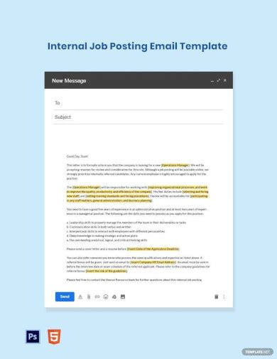 Job Posting Examples Format How To Draft Pdf