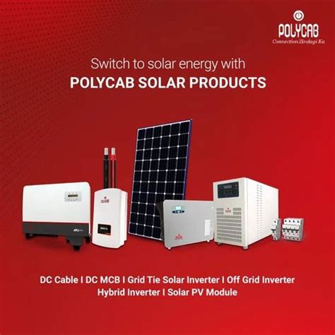 Copper Polycab Solar Wires Cables Temperature Range Up To Degree