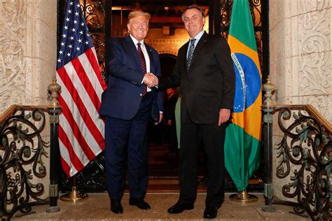 Trump Troca Afagos Com Bolsonaro E Reforça Imagem De Aliança Entre Os