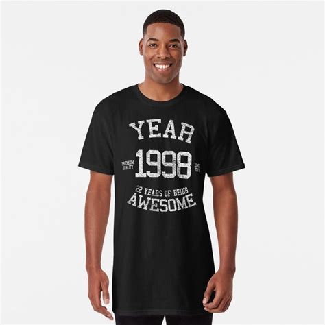 Year 1998 22th Birthday T Idea 22 Years Being Awesome Long T