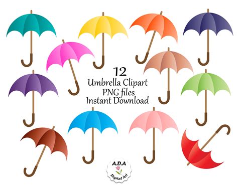 Colorful Umbrella Clipart, Umbrella Clip Art, Umbrella Clipart ...