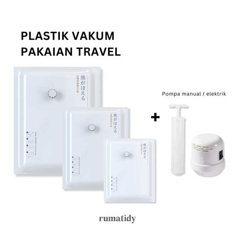 Jual RUMATIDYNAMI Plastik Vakum Kompres Pakaian Selimut Bantal Coat