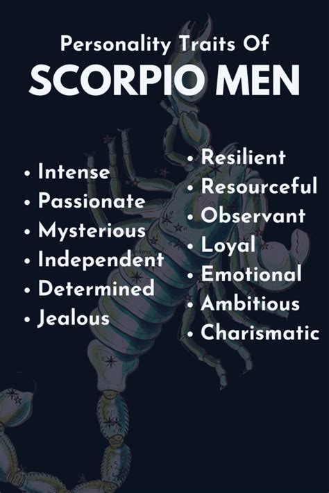 Scorpio Characteristics Male