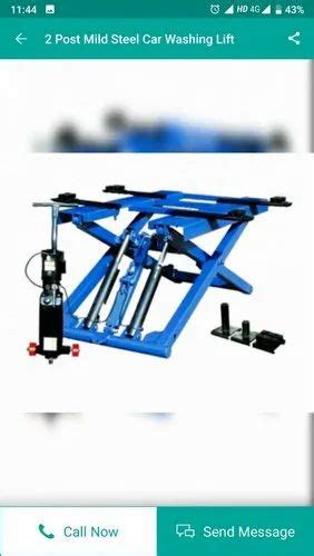 Car Washing Mild Steel Scissor Washing Lift For Servicing Tons At