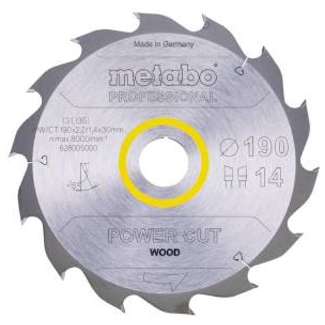 628005000 Metabo Circular Saw Blades Power Cut Wood Professional For