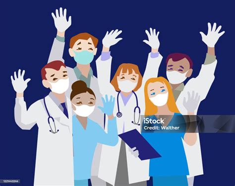 Doctors And Nurses Team Stock Illustration Download Image Now