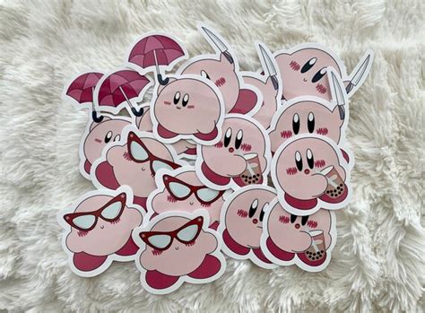 Boba Kirby Knife Kirby Sunglasses Kirby Umbrella Kirby Etsy