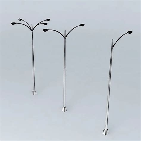 12m Mild Steel Decorative Outdoor Lighting Pole For Highway At Rs