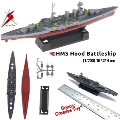 Jual Model Kit Hms Hood Kapal Perang Legendaris Inggris Miniatur