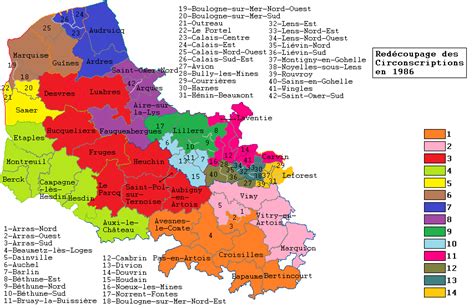 Liste des circonscriptions législatives du Pas de Calais