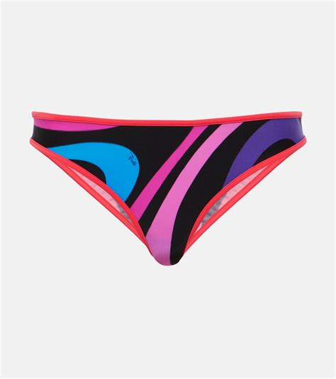 Marmo Low Rise Bikini Bottoms In Multicoloured Pucci Mytheresa