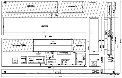 Typical Floor Plan Of The Industrial Plant In Autocad 2d Drawing Cad File Dwg File Cadbull