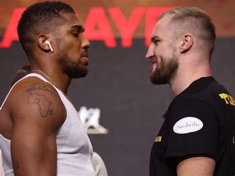 Photos Anthony Joshua Otto Wallin Ready For Battle At Day Of