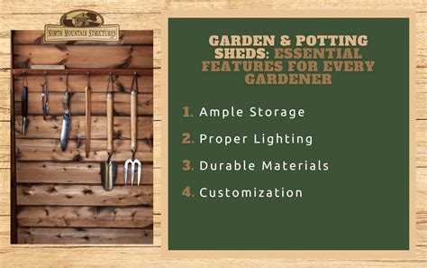 Garden And Potting Sheds Essential Features For Every Gardener