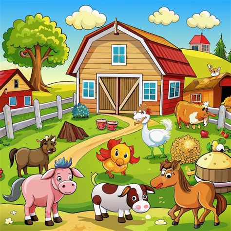 Fazenda Desenhos Animados