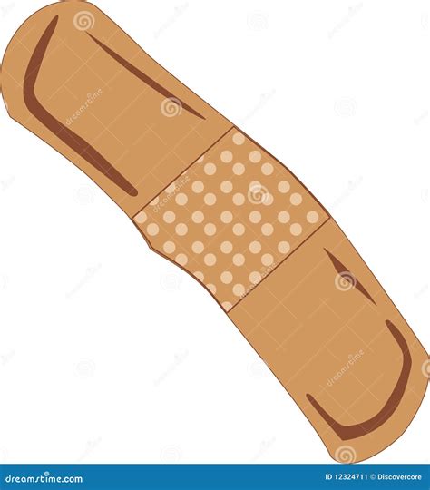 Browny Band Aid Stock Illustration Illustration Of Close