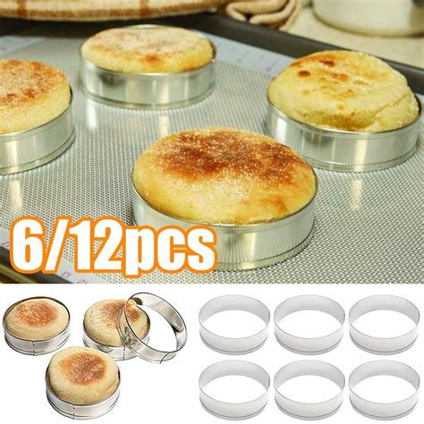 Travelwant Pcs Baking Rings English Muffin Rings Crumpet Rings