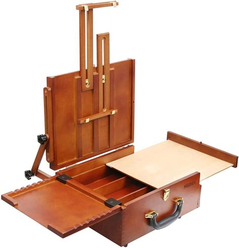 Meeden Pochade Box Plein Air Artist Pochade Box Outdoor Travel Easel