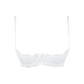 Lingerie Sexy Soutien Gorge Redresse Seins Ouvert Blanc V