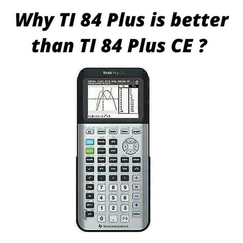 Ti 84 Plus Vs Ti 84 Plus Ce Graphing Calculator Ap Exams